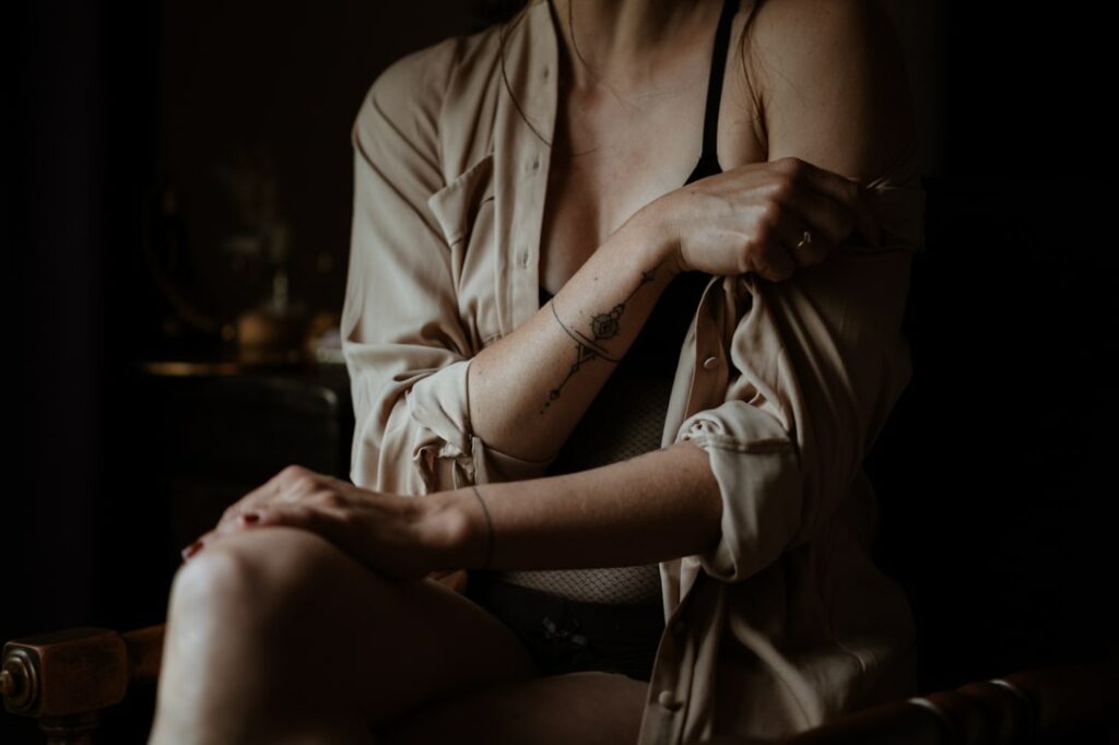 Portrait préparatifs mariée