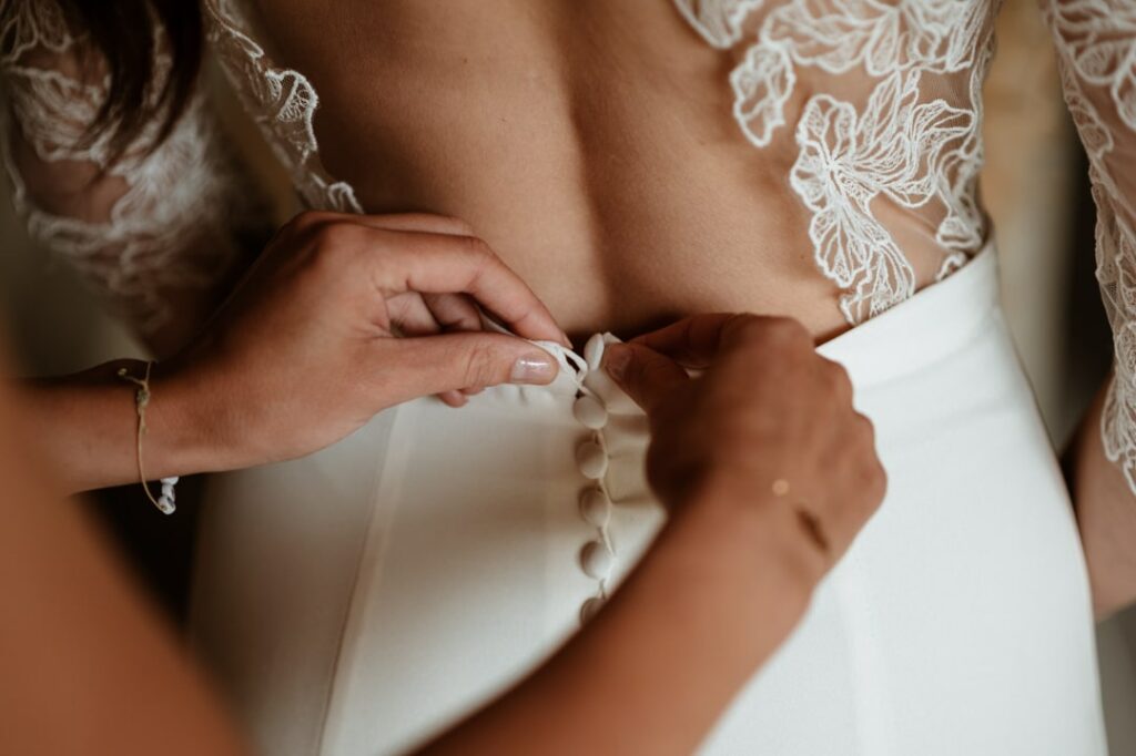 Détails robe maité bailleul