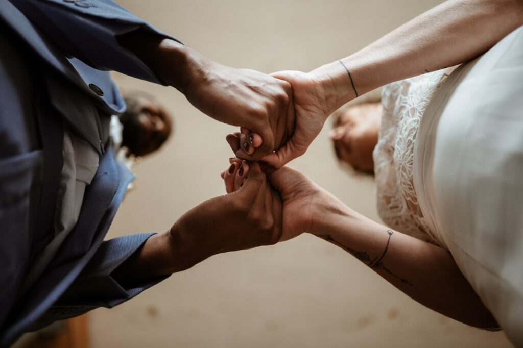 Découverte des mariés