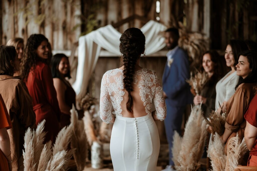Entrée de la mariée à la cérémonie