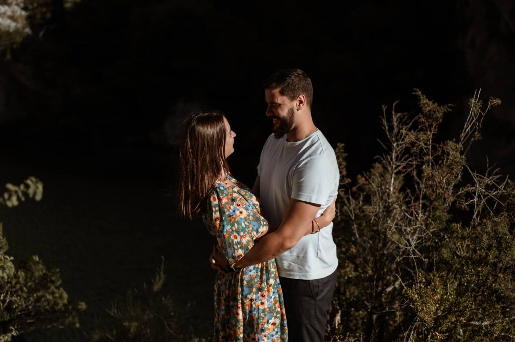 Couple séance engagement