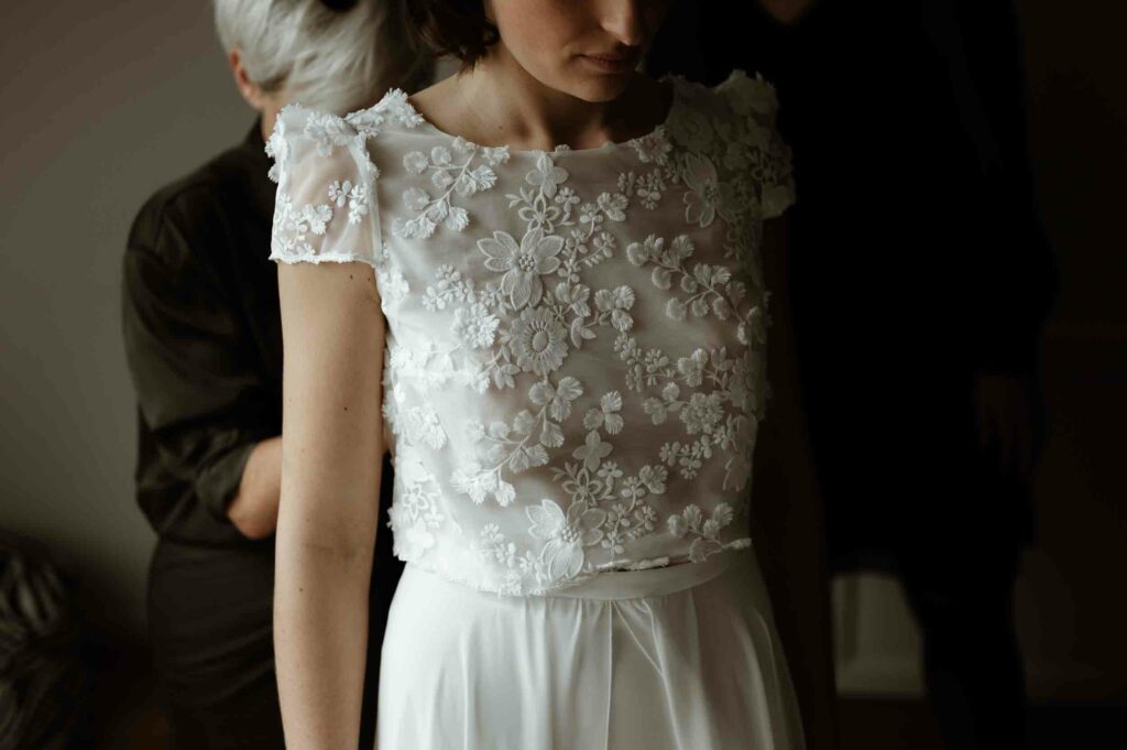 Préparatif de la mariée