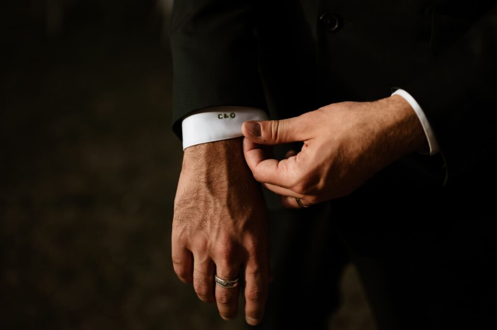 Détail initiales mariés