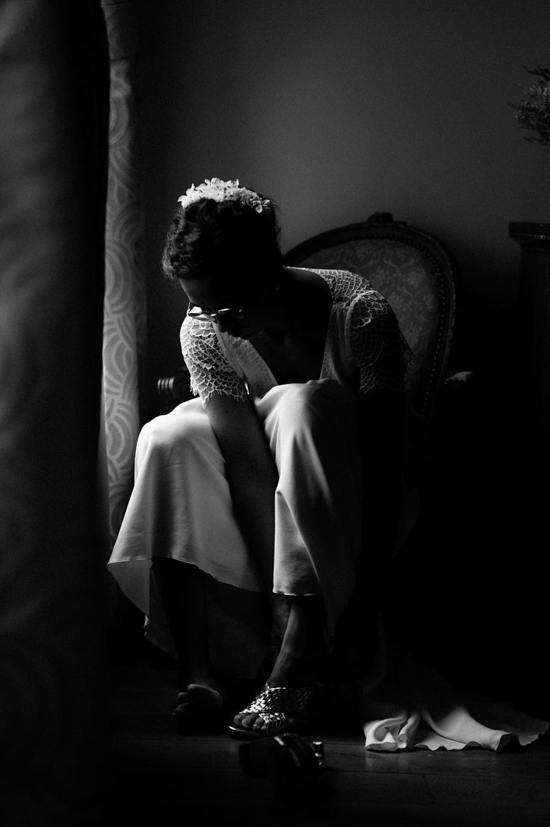 Préparatifs de la mariée